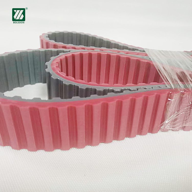 High Quality PU Steel Cord Timing belt Industrial Transmission belt Red Pu Timing Belt