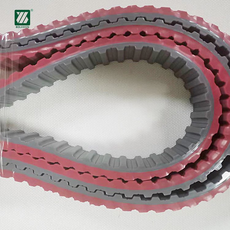 High Quality PU Steel Cord Timing belt Industrial Transmission belt Red Pu Timing Belt