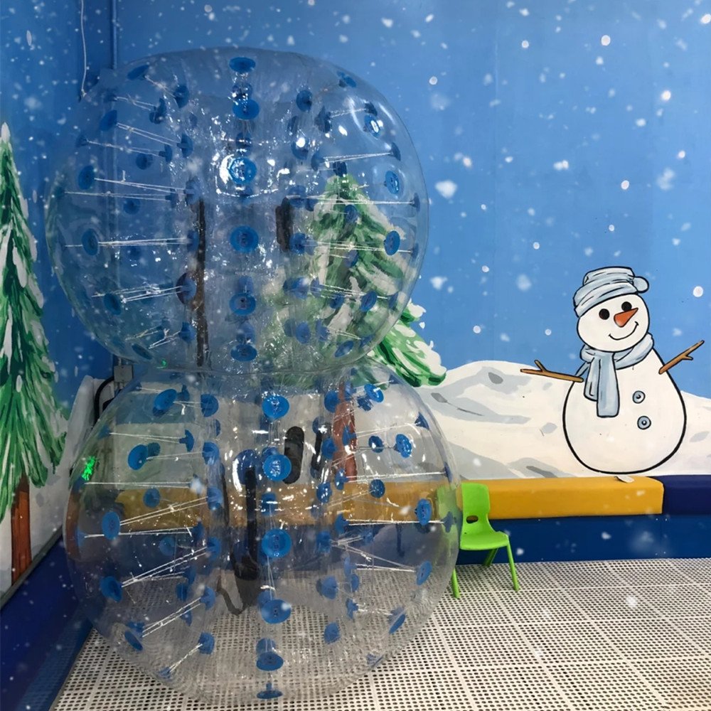 Hot Selling Adult Pvc Body Zorb Bumper Ball Suit Inflatable Bubble Football Soccer Ball With Colored Dots