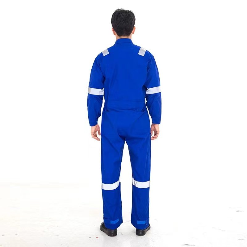 Reusable Work Wear Reflective Stripe Safety Suits 100% Cotton Full Body Work Overall Ready to Ship Sample Supplied Work Garment