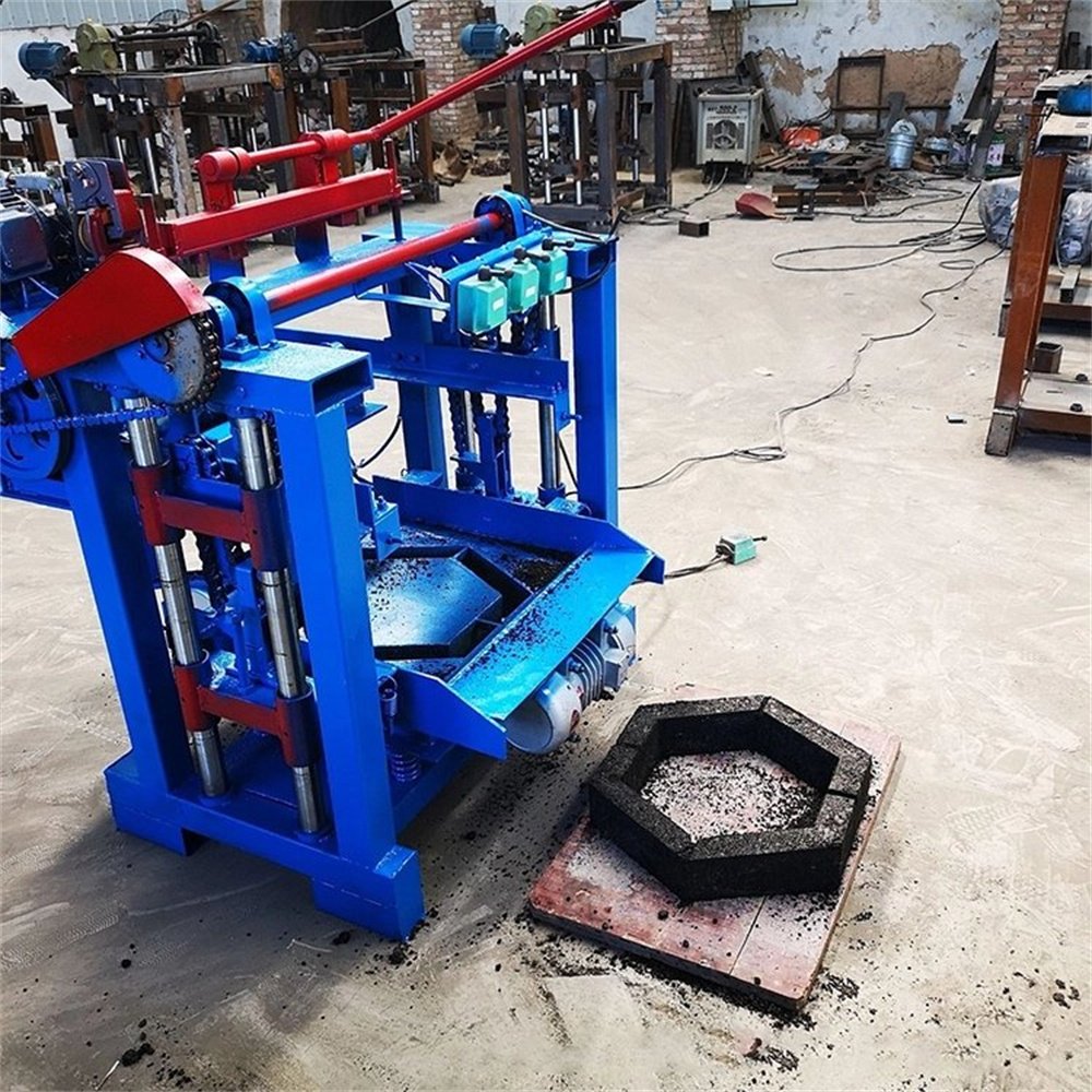 Semi Automatic High Capacity Concrete Cement Fly Ash Color Paver Hollow Block Brick Making Machine With Best Price