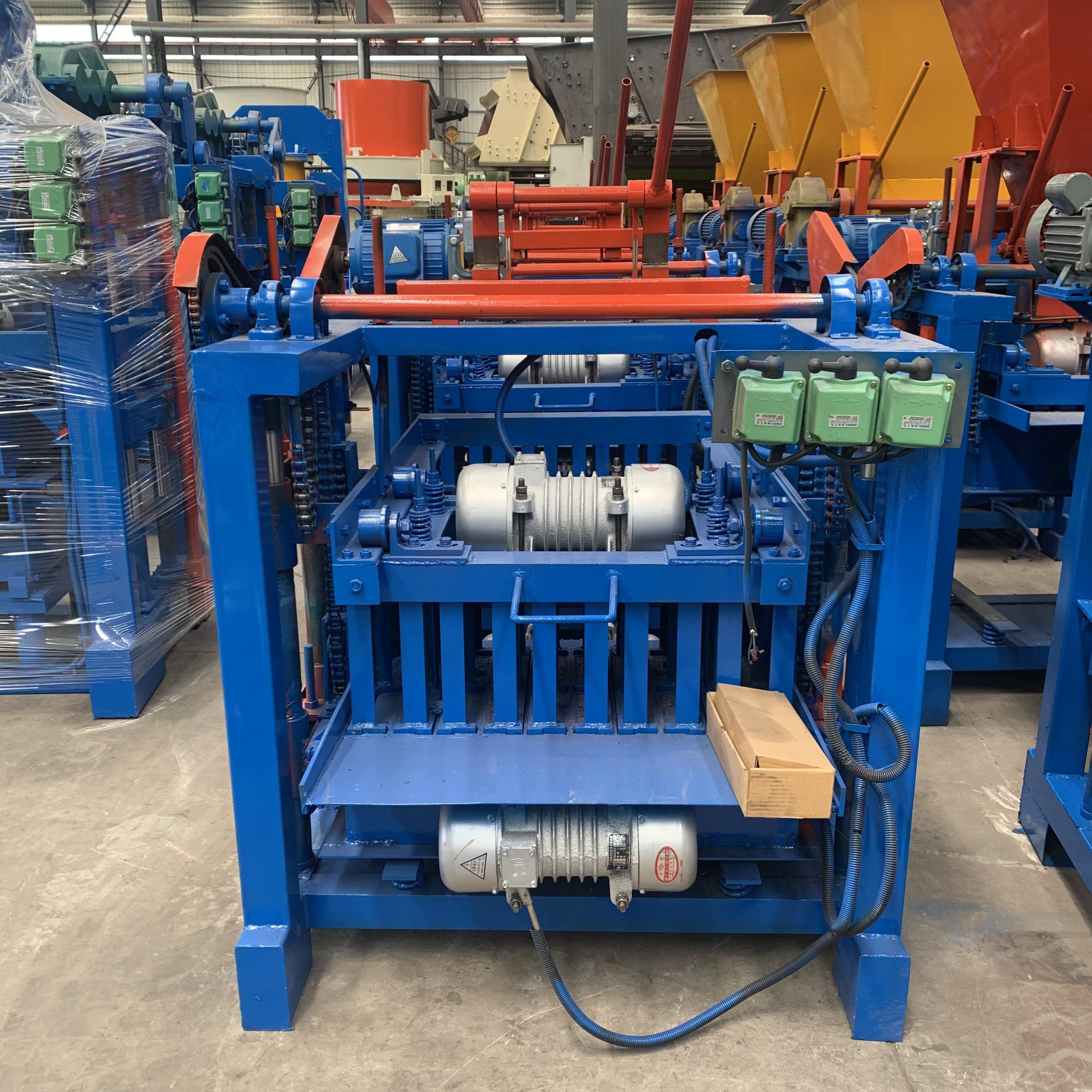 Semi Automatic High Capacity Concrete Cement Fly Ash Color Paver Hollow Block Brick Making Machine With Best Price
