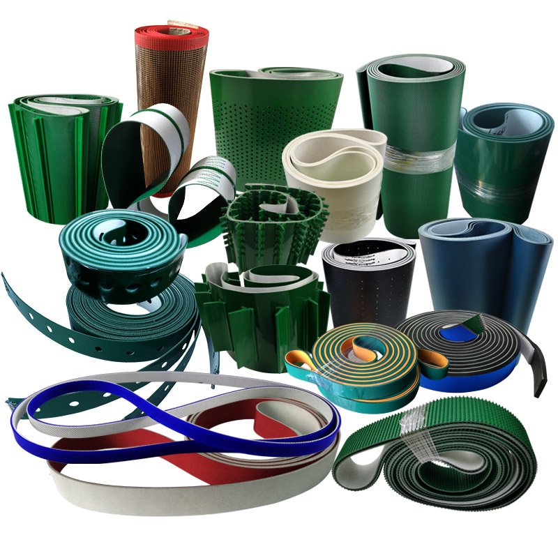 China manufacture customized food grade wear and oil resistant pu pvc conveyor belts