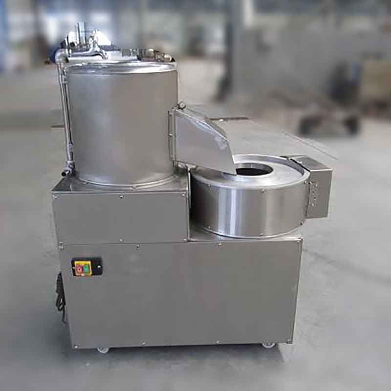 DY Semi-auto Peeling and Cutting Integrated Machine 100 Kg/h Potato Chips Processing Machine Potato Chips Cutting Machine
