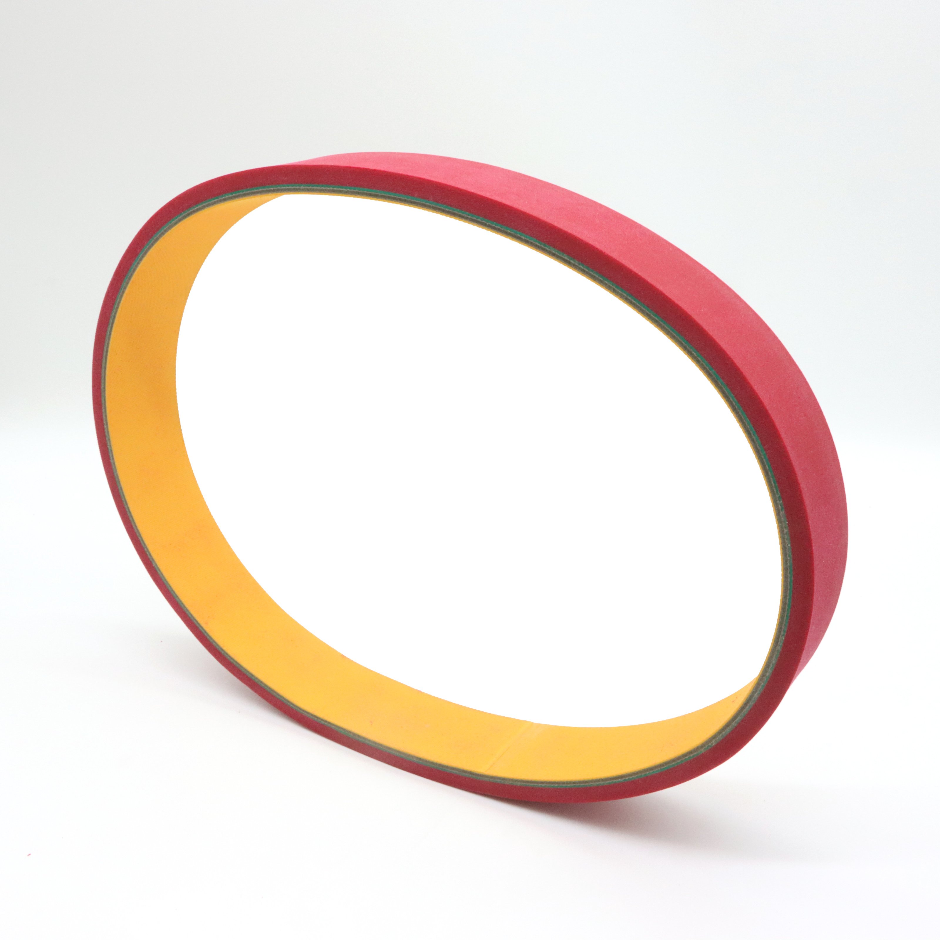 2.0mm Red Nylon Textile Flat Transmission Belt Spindle Tape Nylon Sandwich Baseband Belt