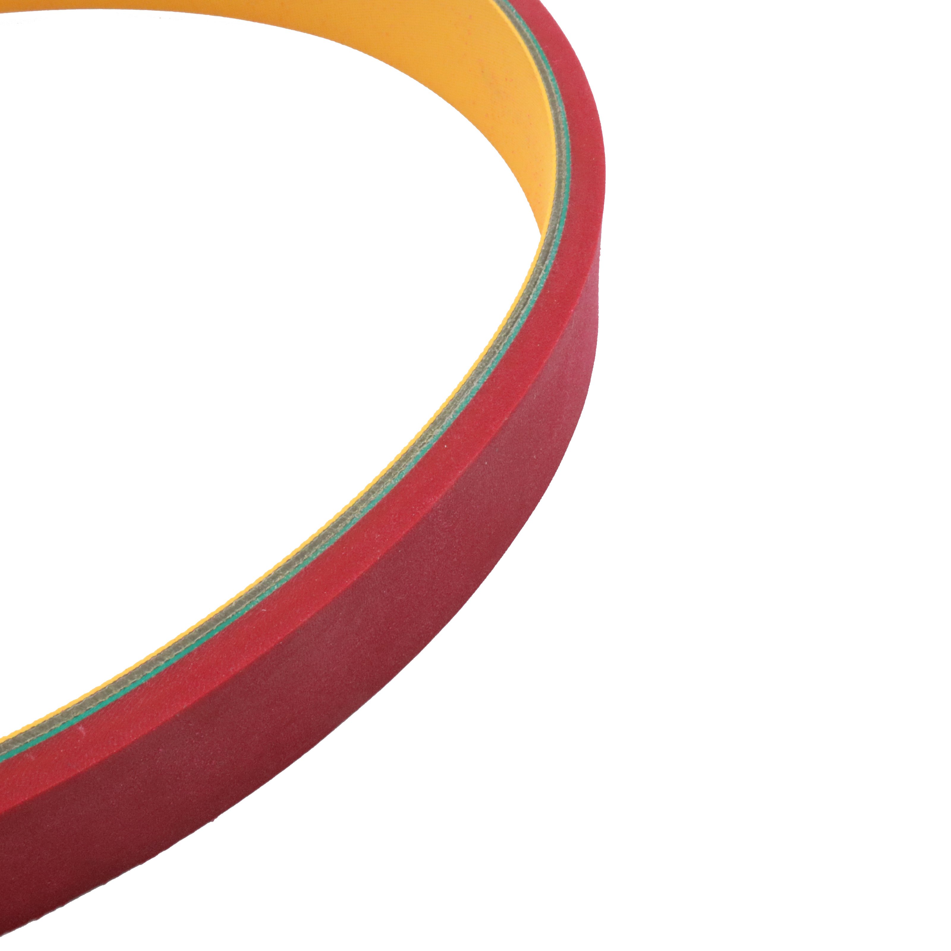 2.0mm Red Nylon Textile Flat Transmission Belt Spindle Tape Nylon Sandwich Baseband Belt