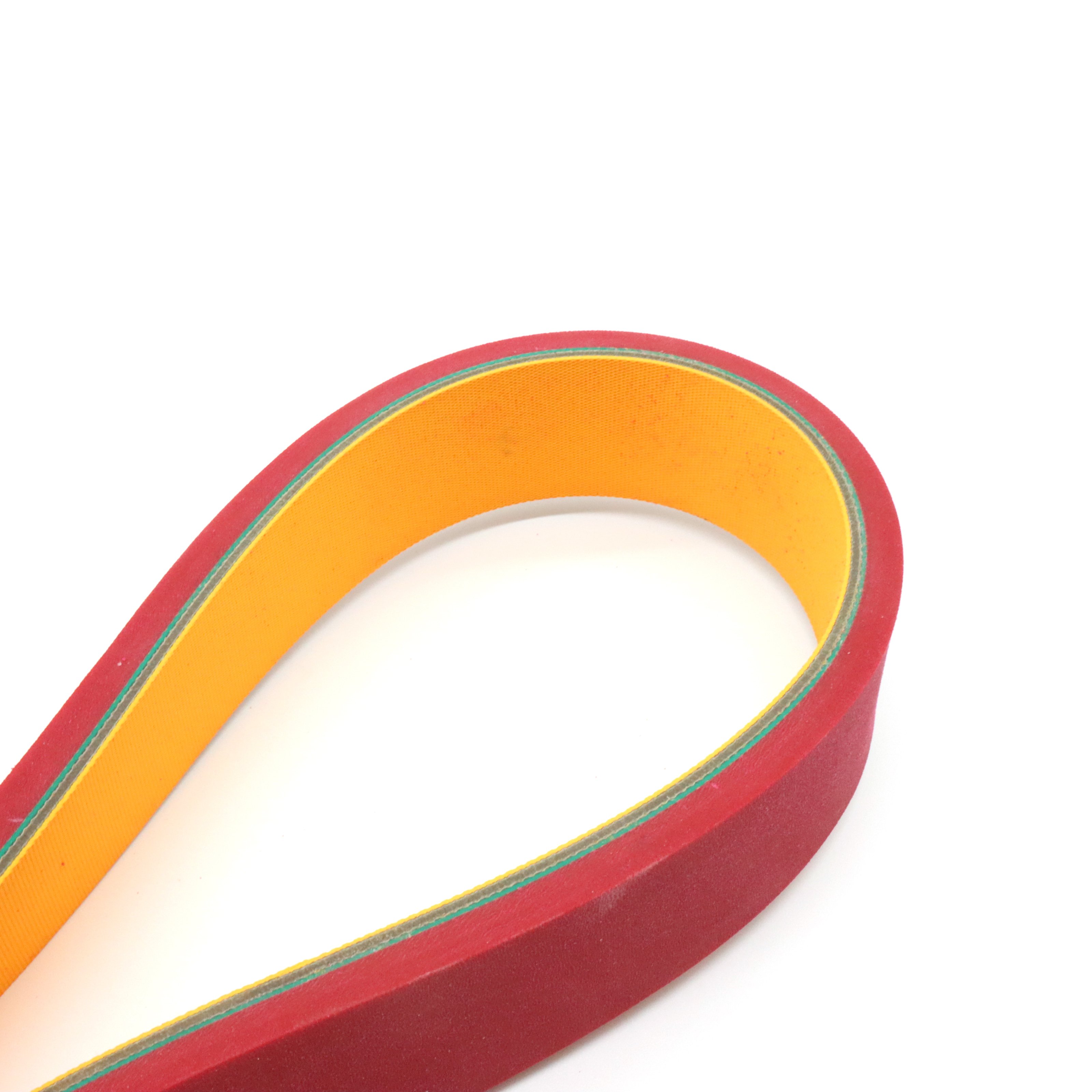 2.0mm Red Nylon Textile Flat Transmission Belt Spindle Tape Nylon Sandwich Baseband Belt