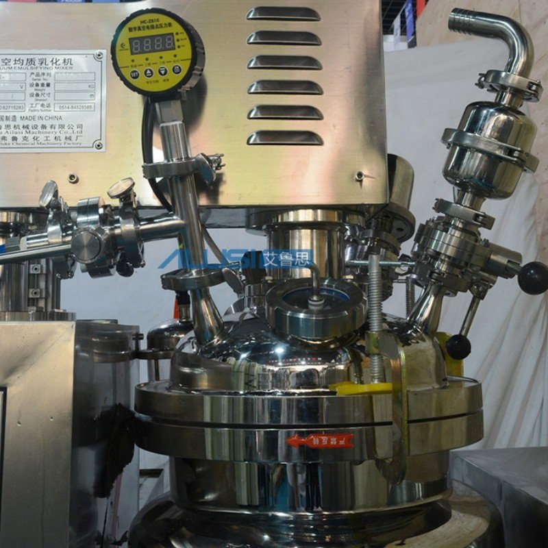 Small Business 150L Face Cream Body Lotion Making Machine Vacuum Emulsifying Homogenizer Cosmetic Cream Automatic Mixer