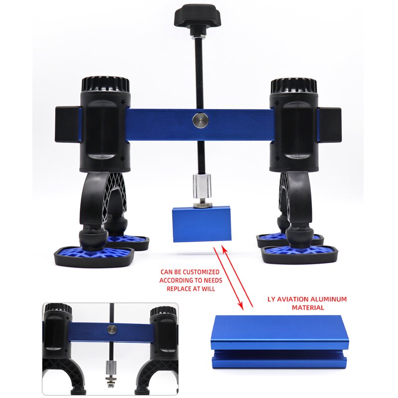 Sheet Metal Paintless Dent Repair Special Bridge Lift with Adapter Adjustable Rotating Puller Dent Removal Tools