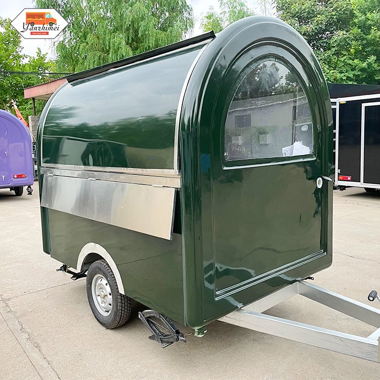 Mobile Bar Kitchen Food Kiosk Fiberglass Ice Cream Cart Street Snow Cone Truck Cold Dessert Truck for Sale