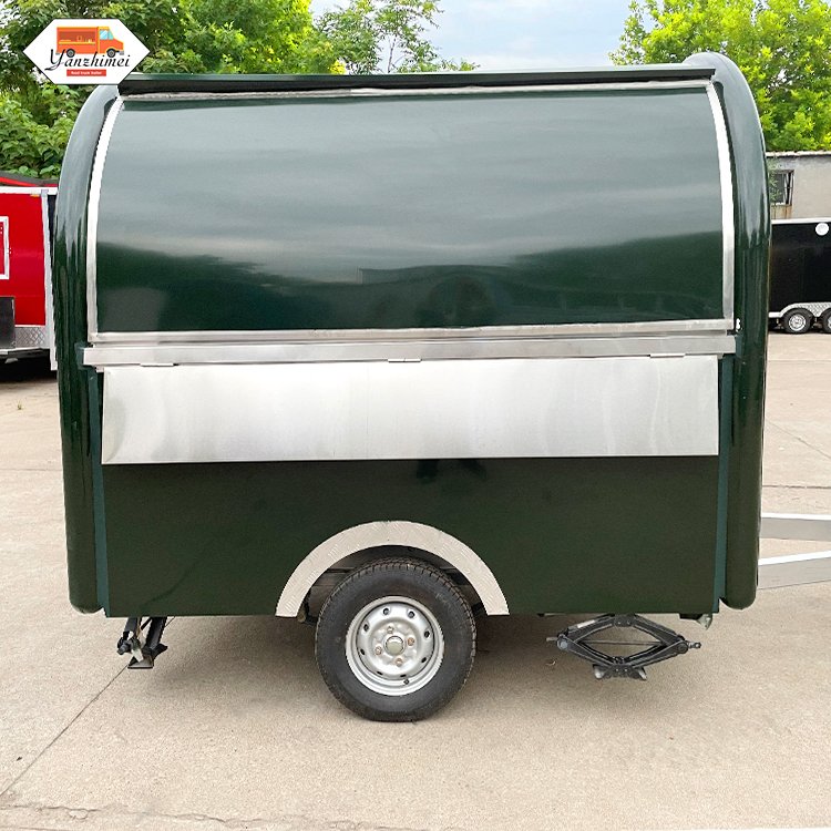Mobile Bar Kitchen Food Kiosk Fiberglass Ice Cream Cart Street Snow Cone Truck Cold Dessert Truck for Sale