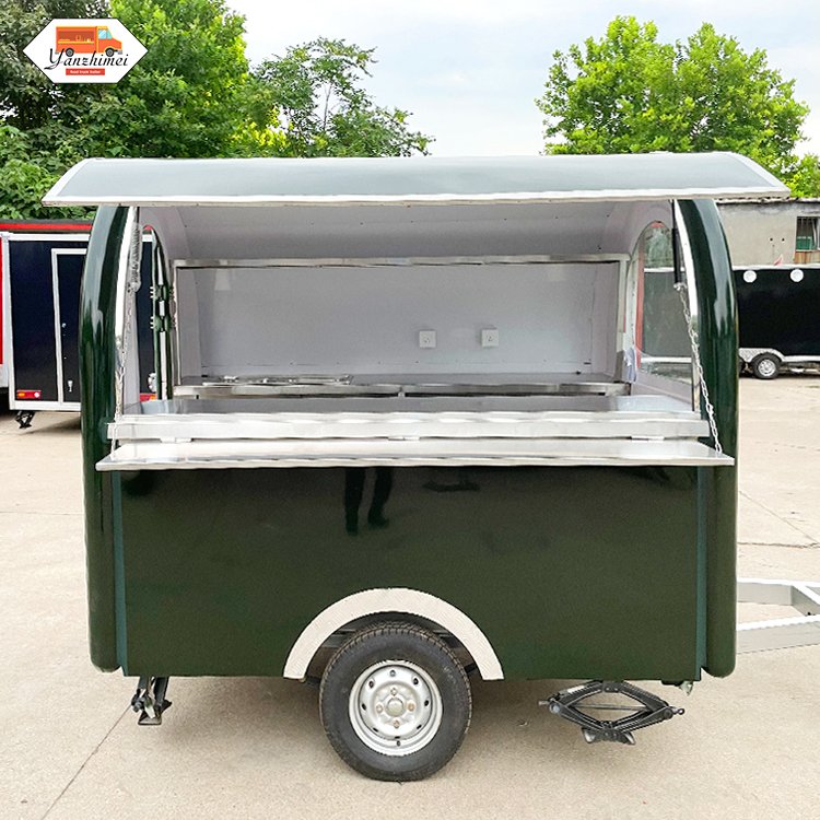 Mobile Bar Kitchen Food Kiosk Fiberglass Ice Cream Cart Street Snow Cone Truck Cold Dessert Truck for Sale