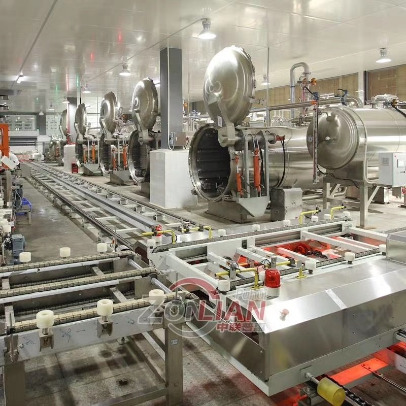 ZLPH Automatic Loading and Unloading Machines Food Sterilising Machine Food Sterilizer Retort