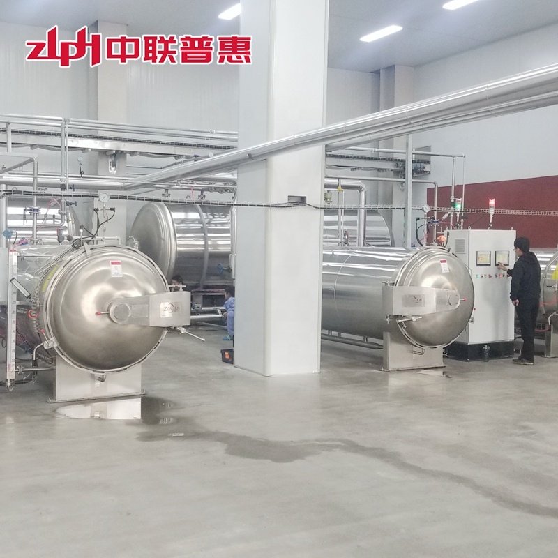 ZLPH Automatic Loading and Unloading Machines Food Sterilising Machine Food Sterilizer Retort