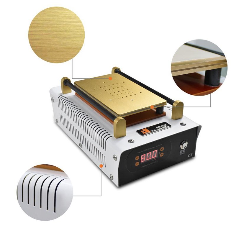 FIX367 High Quality LCD Screen Separator, 7 Inches Phone Built-in Pump Vacuum Metal Body Glass Repair Screen Separator