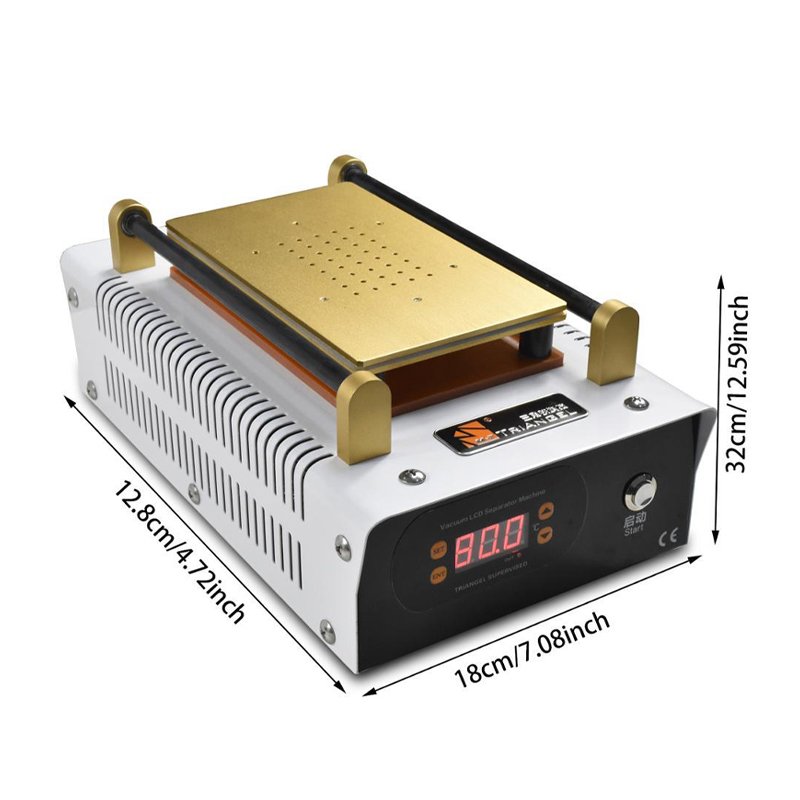 FIX367 High Quality LCD Screen Separator, 7 Inches Phone Built-in Pump Vacuum Metal Body Glass Repair Screen Separator