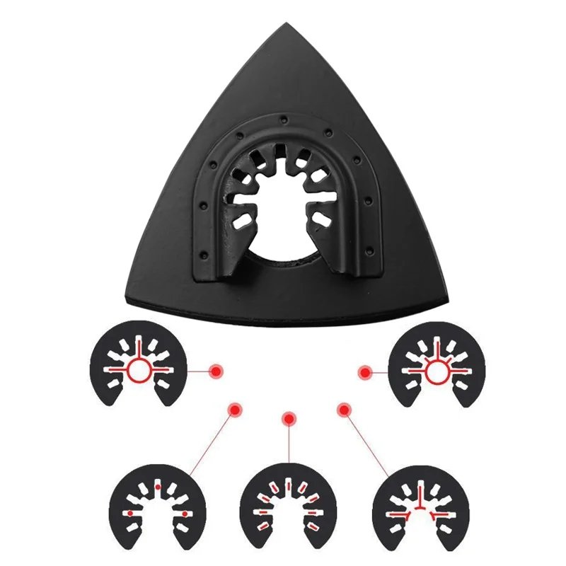 80mm MultiTool Triangular Sanding Pads Saw Blade For Sanding Wood Metal Plastic Surfaces Power Oscillating Tool Accessories