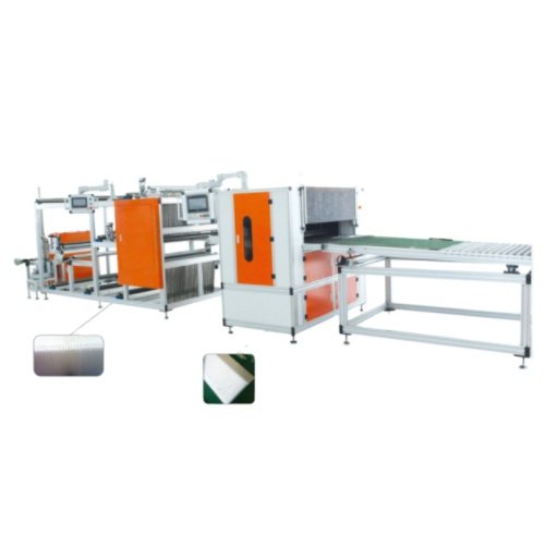 NEW High Quality 300 Pleating Wholesale Customized Good Quality Automatic Non-clapboard Pleating Gluing Production Line