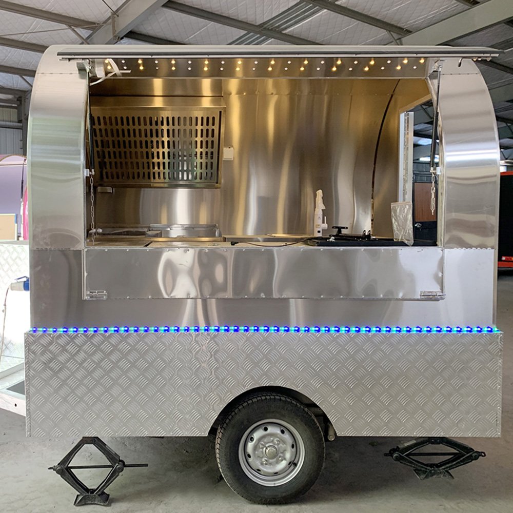 Coffee Shop Food Cart Camper Mobile Beer Juice Trailer Mini Caravan Mobile Bar Taco Truck for Sale