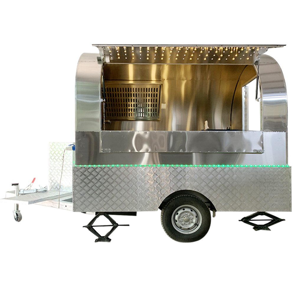 Coffee Shop Food Cart Camper Mobile Beer Juice Trailer Mini Caravan Mobile Bar Taco Truck for Sale