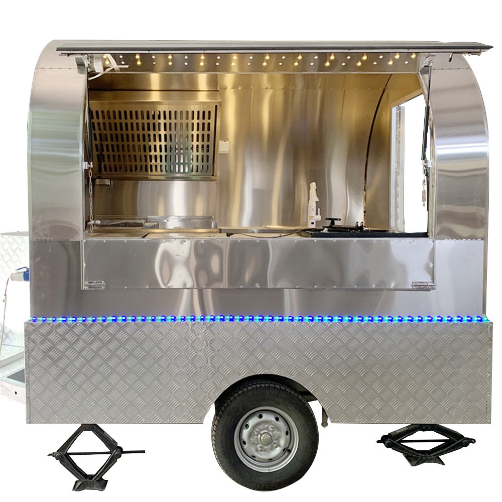 Coffee Shop Food Cart Camper Mobile Beer Juice Trailer Mini Caravan Mobile Bar Taco Truck for Sale
