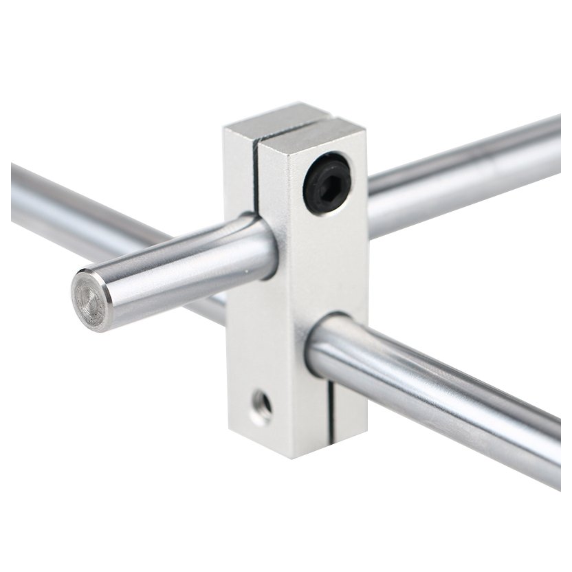 Heavy Duty Aluminum Alloy Double Slide Rails Linear Cross Bearing With Radial Bearing