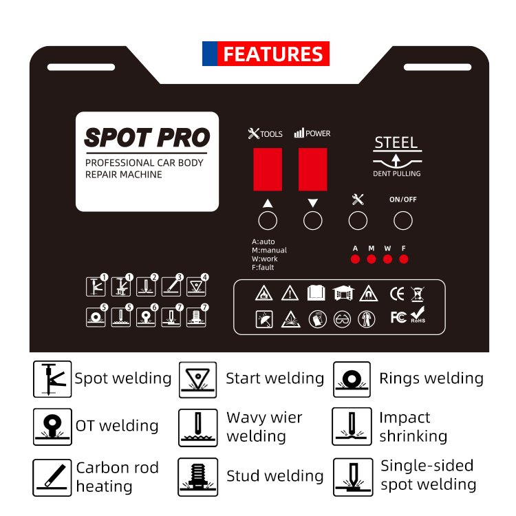 FUNISI Manufacturer Price 95L High Quality Spot Welder Car Repair Equipment Dent Puller Machine for Automotive Iron Panel