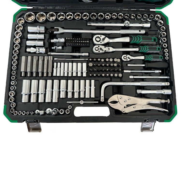 WZAUTO Portable 202PCs Car Repair Mechanic Tool Ratchet Torque Wrench Socket Set Other vehicle tools set