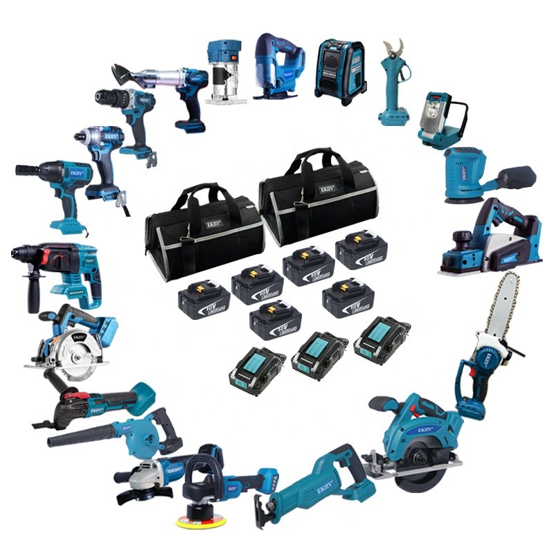 Drill combo kit tool set EKIIV 20-v max lithium ion cordless combos kits 9-tools high quality