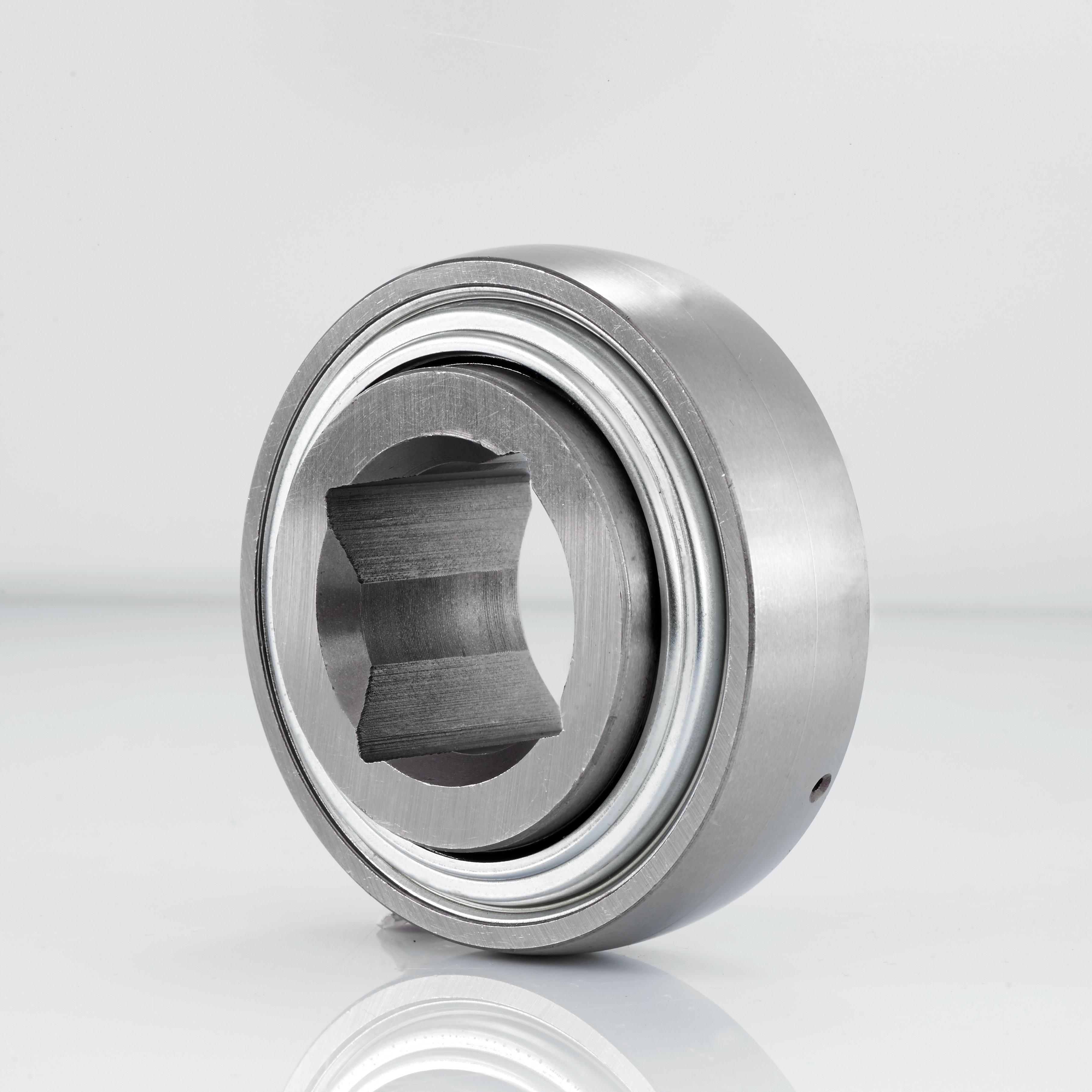 Square Hole Bearings W208ppb8 For Agricultural Machines Ball Hexagon Bearing