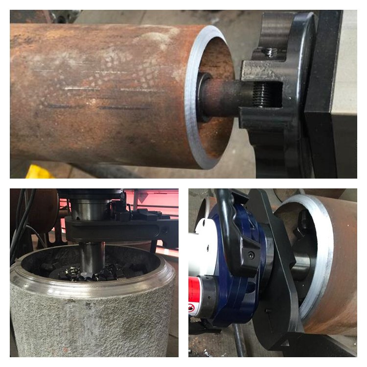 TAOLE ISE/ISP 352-1 150-330mm electric Portable carbon steel pipe rod end facing chamfering machine