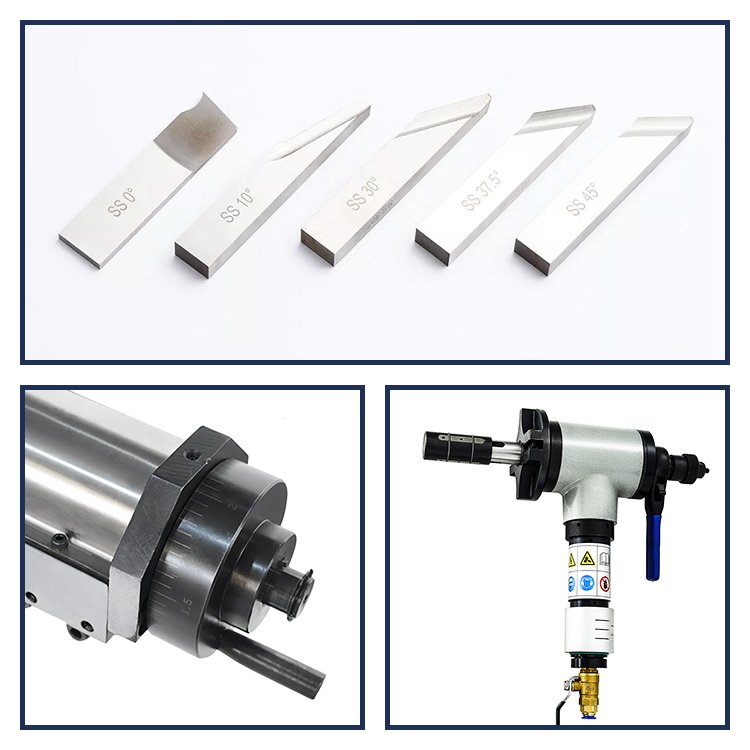 TAOLE ISE/ISP 352-1 150-330mm electric Portable carbon steel pipe rod end facing chamfering machine