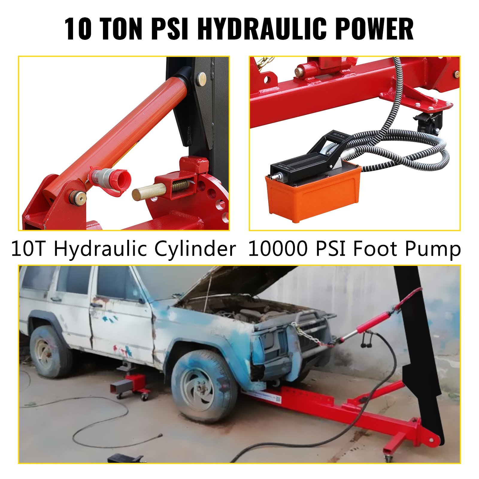 Ce Approved Frame Machine Auto Body Frame Straightener 10 Ton PSI Air Pump Frame