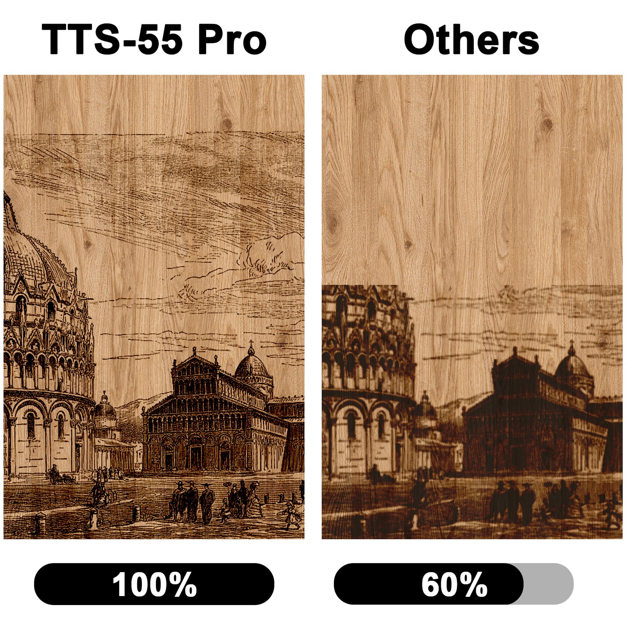 TWOTREES TTS 5.5W OEM All Aluminum Alloy Body 32-Bit Motherboard 300*300mm Work Area Home Use Mini Machine Engraving Laser