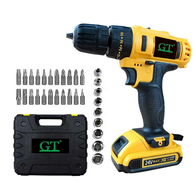 XMGT Professional Electric Power Tools Angle Grinder portable electrical 24v charger cordless drill set other hand tools