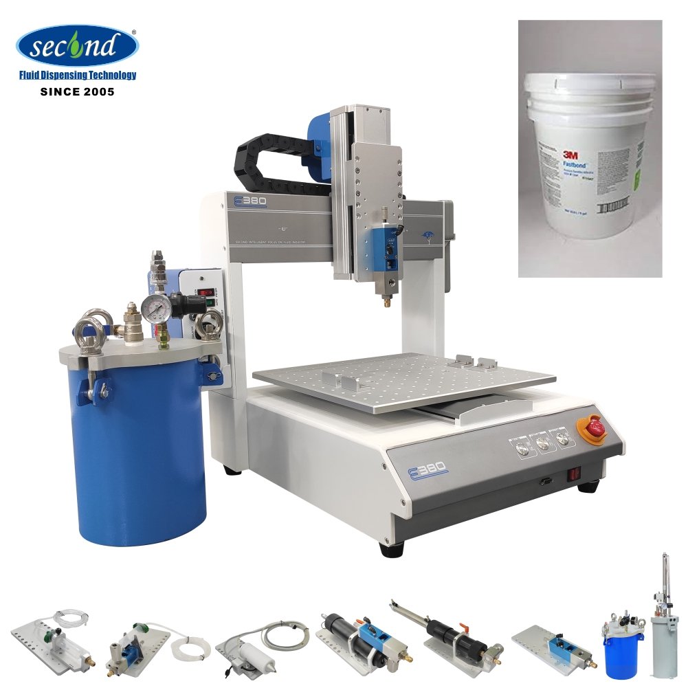 Factory Direct Automatic Fluid Glue Desktop Dispensing Robot With Material Filling Pressure tank