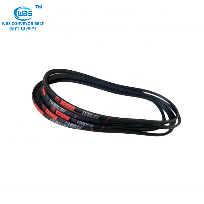 China Factory Adjustable Industrial Rubber Triangle V Belts For Reducer