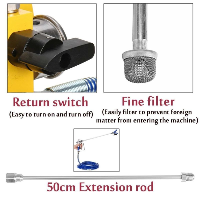 High Power Motor Spray Machine Paint Pure Copper Motor Airless Paint Spray Machine