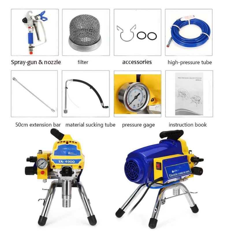High Power Motor Spray Machine Paint Pure Copper Motor Airless Paint Spray Machine