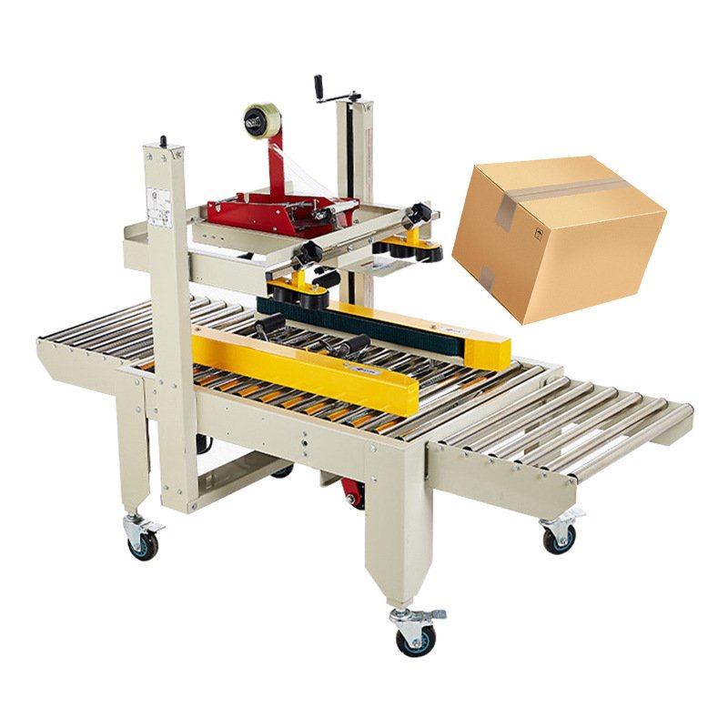 Full automatic carton sealing machine Transmission belt tape carton sealer machine cardboard boxes sealer are hot selling