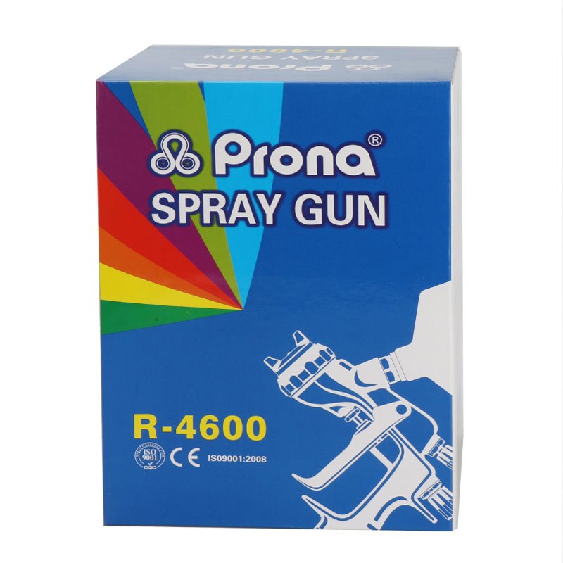 Prona R-4600 Power Gravity Feed Spray Gun Pistola Rociadora Automotriz, R4600 Spray Guns for Automotive Paint
