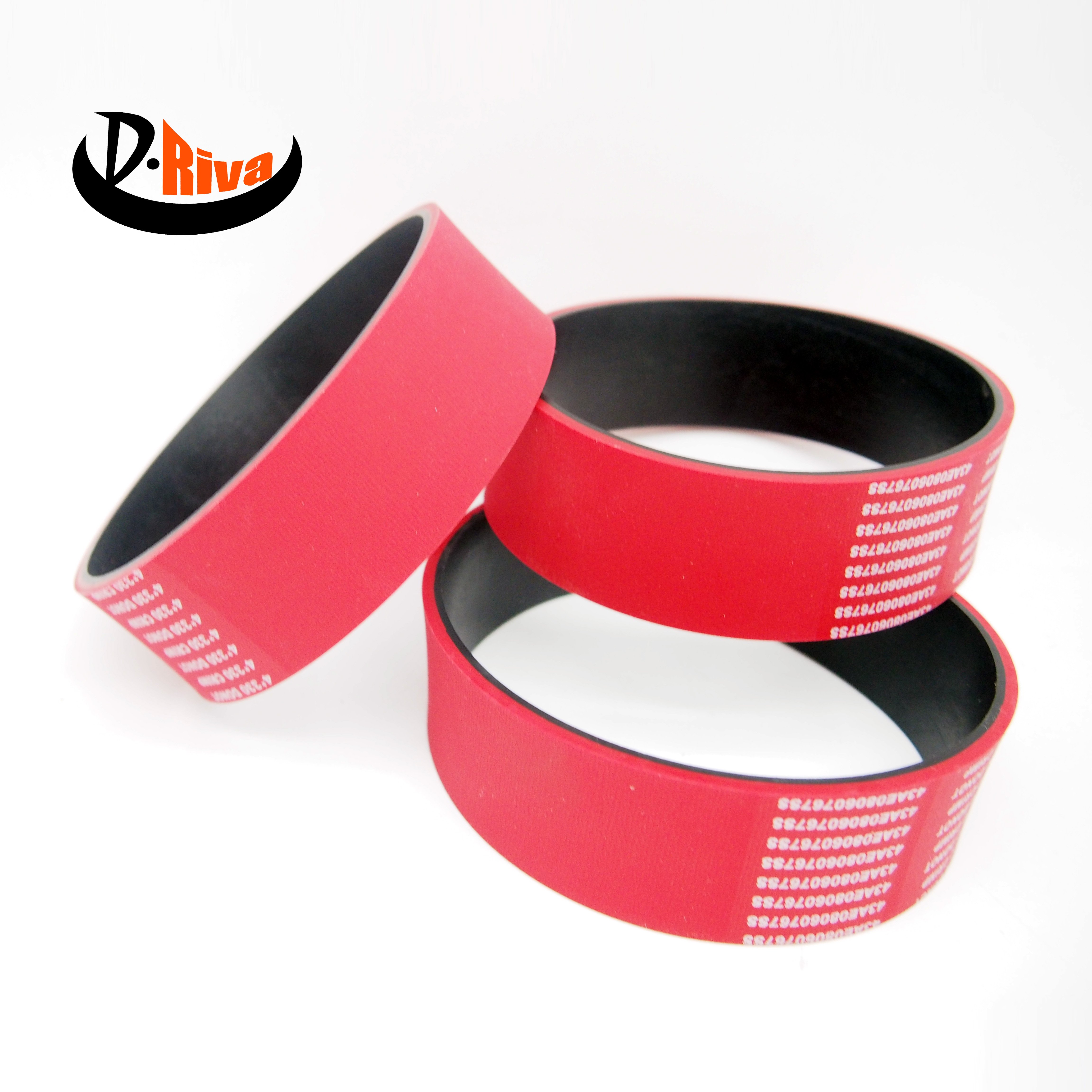 HTD STD T L XL Red Rubber Coating Timing Belt For Industrial Machine
