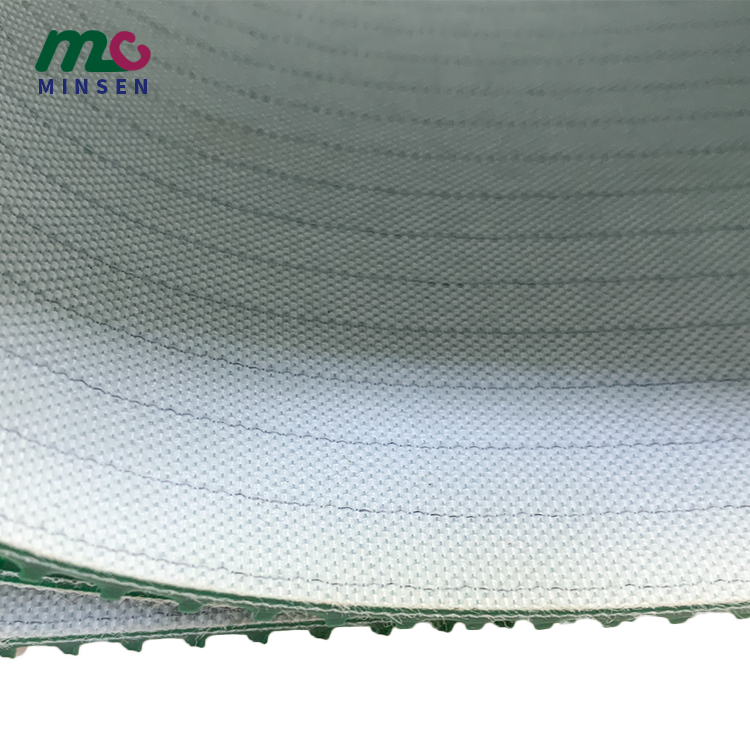 Sell green PVC grass grain anti skid industrial conveyor belt, can climb the hill transport