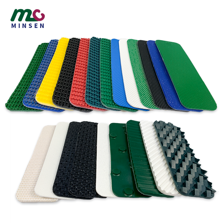 Sell green PVC grass grain anti skid industrial conveyor belt, can climb the hill transport