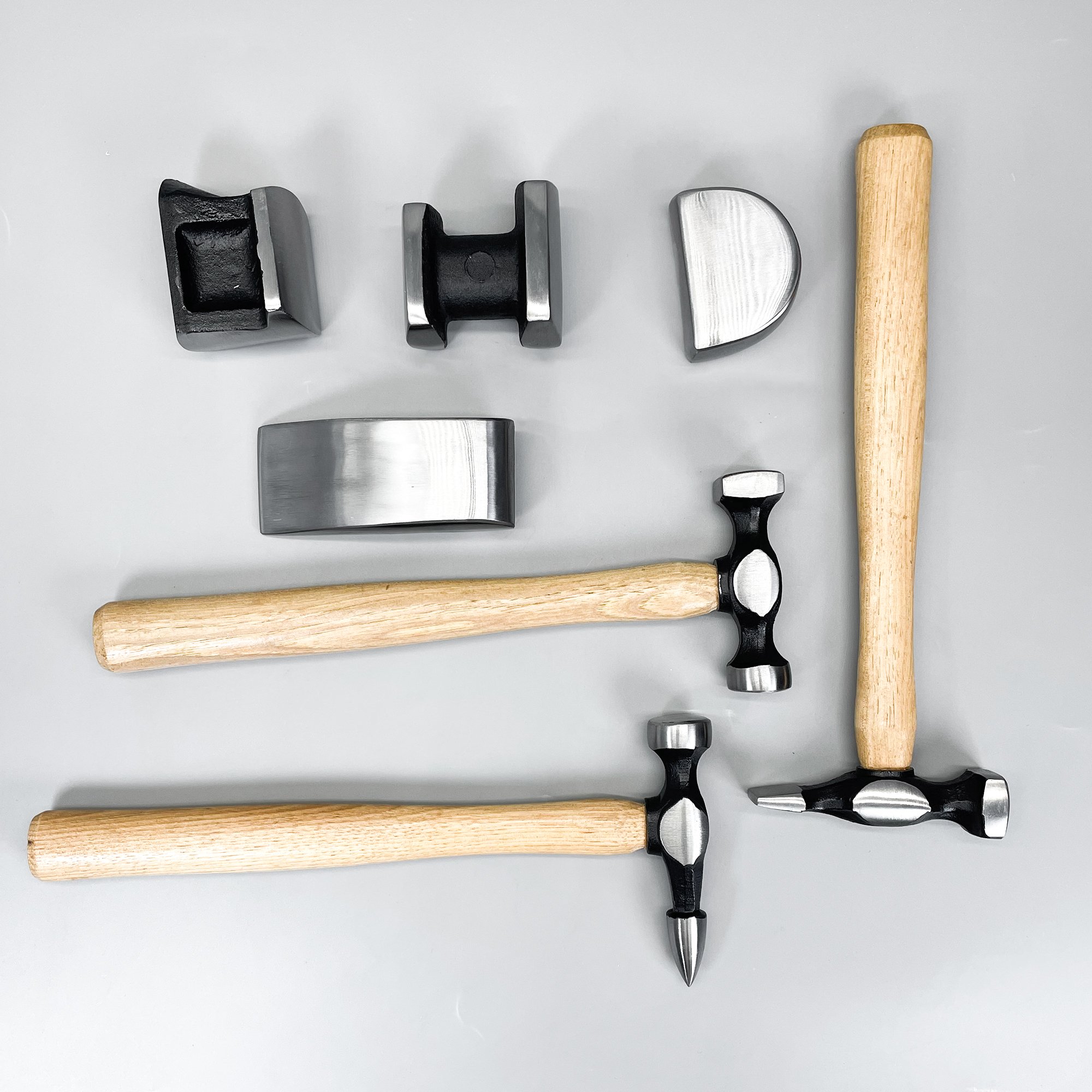 7pcs Panel Beating Equipment Car Body Repair Tools Hammer & Dolly Kit