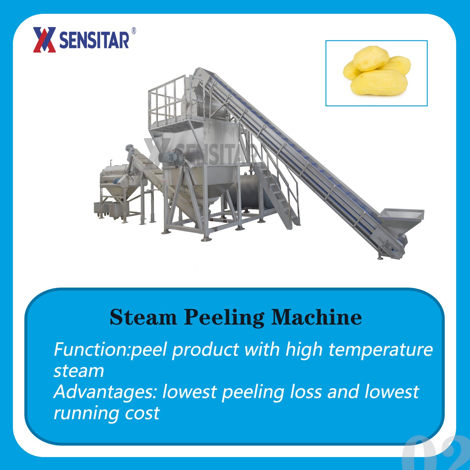 Big Scope Fast Food Industry Applied Directly Dried Potato Powder Processing Line Machine for Different Products Demand