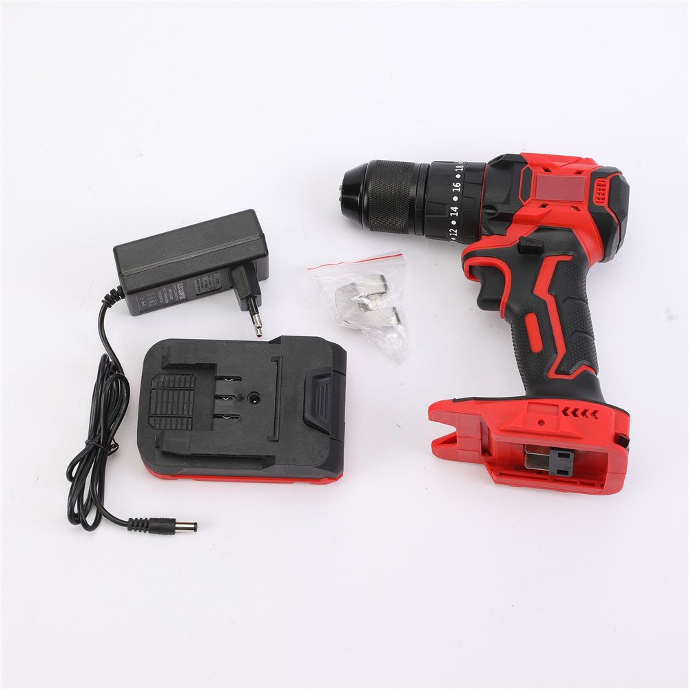 Screw Driver Electric Power Tools 21V Wireless Rechargeable Cordless Drill Mini Lithium Charging Hand Drill with Accessories Set