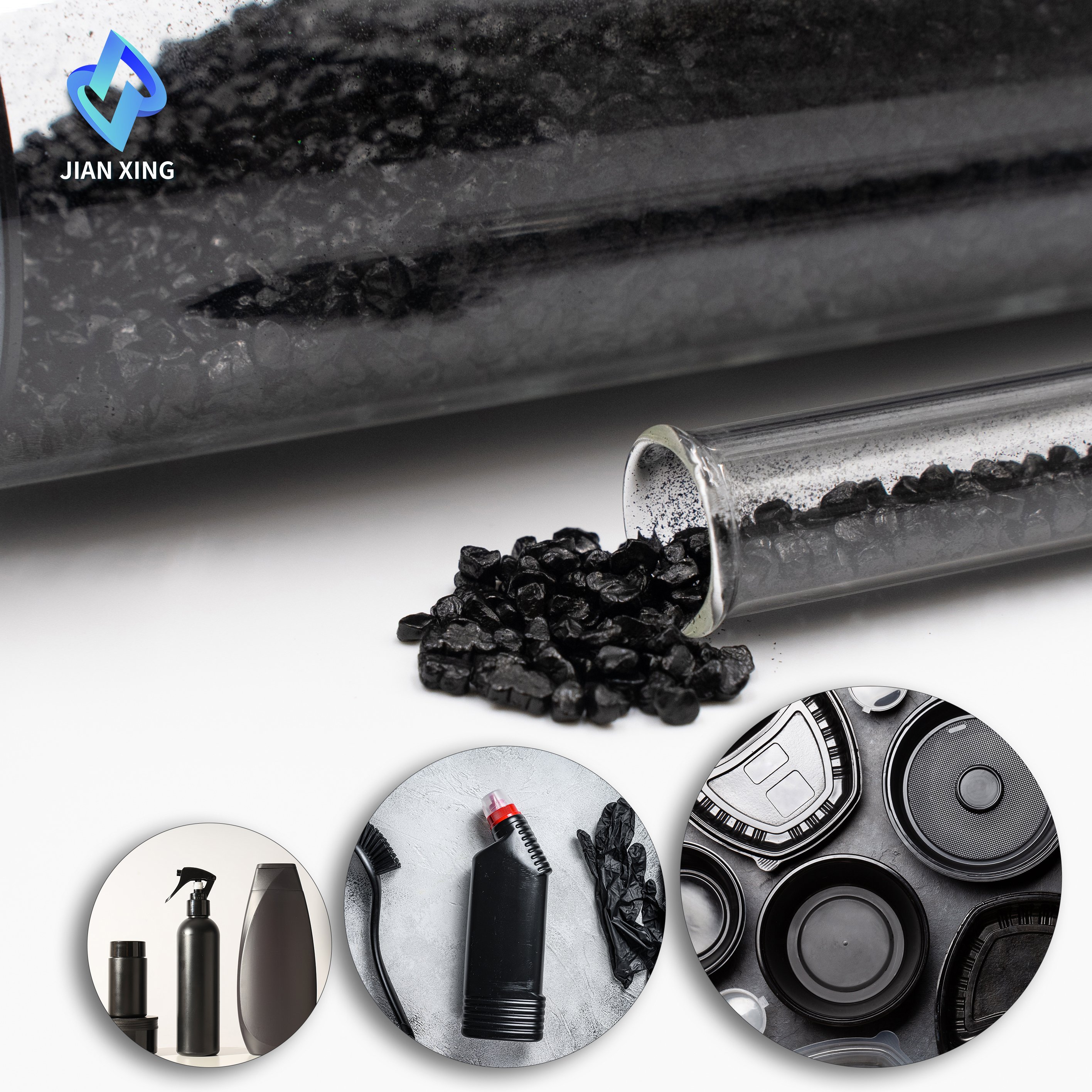 Blacked Customised Masterbatch Granule Pellets Best Quality Blown Film Molding Applications