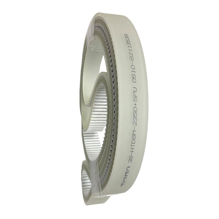 Polyurethane drive pu synchronous belt timing belt 38-HTD8M-2350 with 5mm PU coating