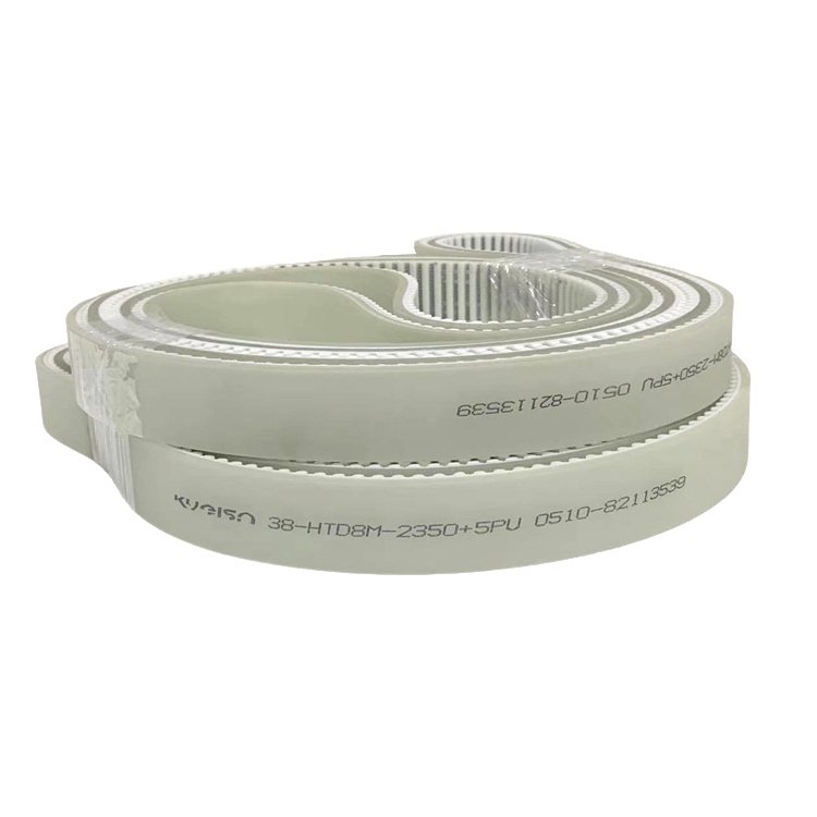 Polyurethane drive pu synchronous belt timing belt 38-HTD8M-2350 with 5mm PU coating